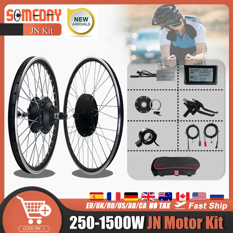 

Electric Bicycle Conversion Kit 36V Gear 48V Gearless Front Rear Hub Motor Wheel 250W-1500W 20-29inch 700C Ebike Conversion Kit