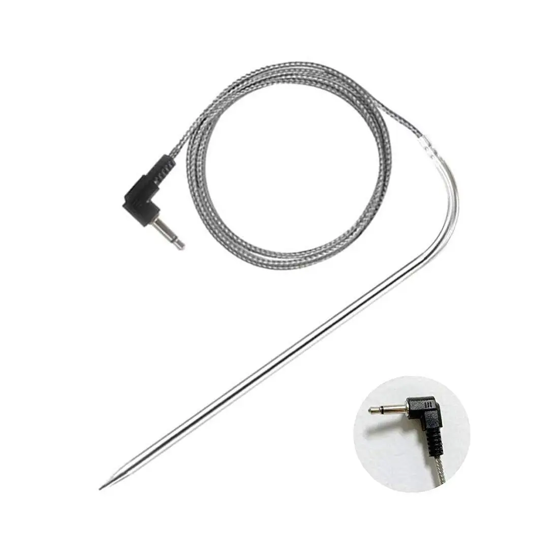 Replacement High-Temperature Meat Probe for Pellet Grills and Pellet Smokers Compatible with Pit Boss Grills