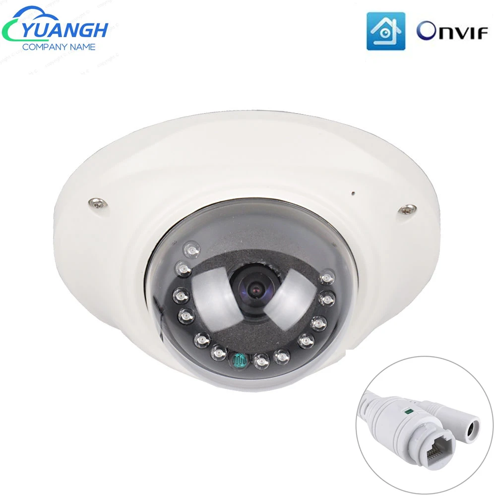 CCTV IP HD Camera POE 1080P Metal Dome Vandalproof 180 Degree 360 Degree Surveillance MINI Network Camera P2P XMEye APP