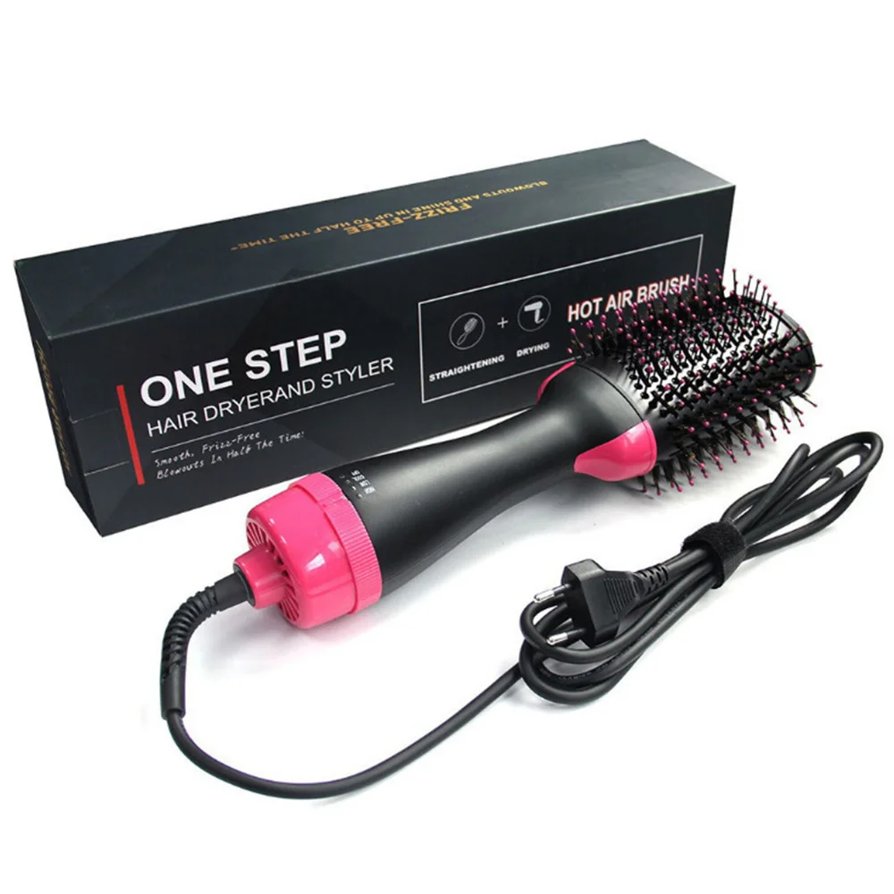 

1pcs Electric Hair Dryer Blow Hair Curler Rotating Dryer Brush Hot Air Brush Quickly Hairs Straightener Curling Styling Tool