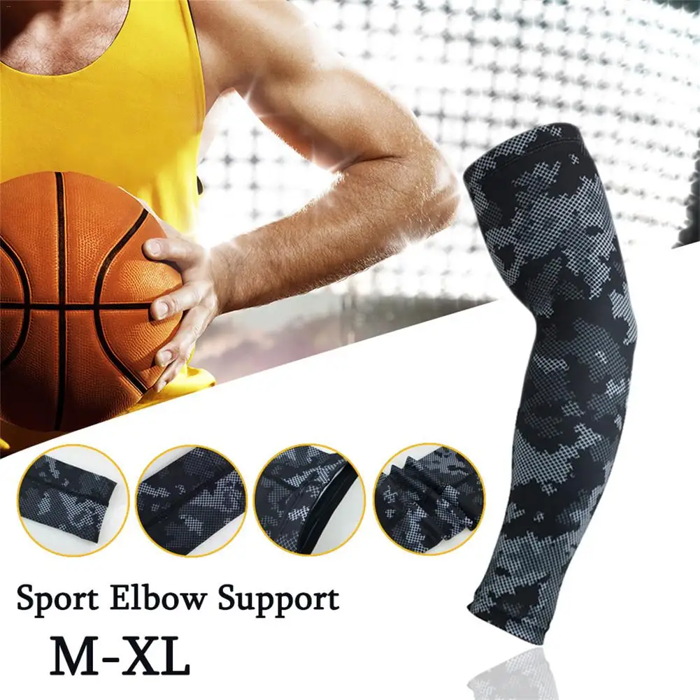 1pc Breathable UV Sun Protection Running Arm Sleeves Basketball Fitness Armguards Sports Cycling Arm Warmers Anti-sunburn Sleeve