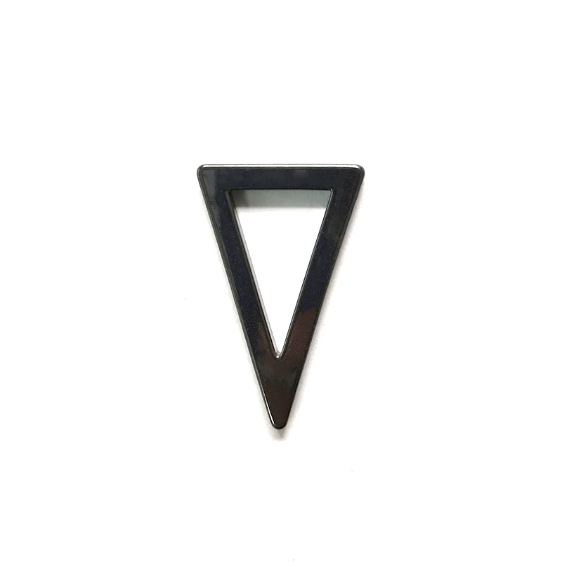 Natural Stone Hollow Out Triangle Arrow Hematite Necklace Charms Bracelets Bangles Jewelry DIY Necklace Making for Women Men