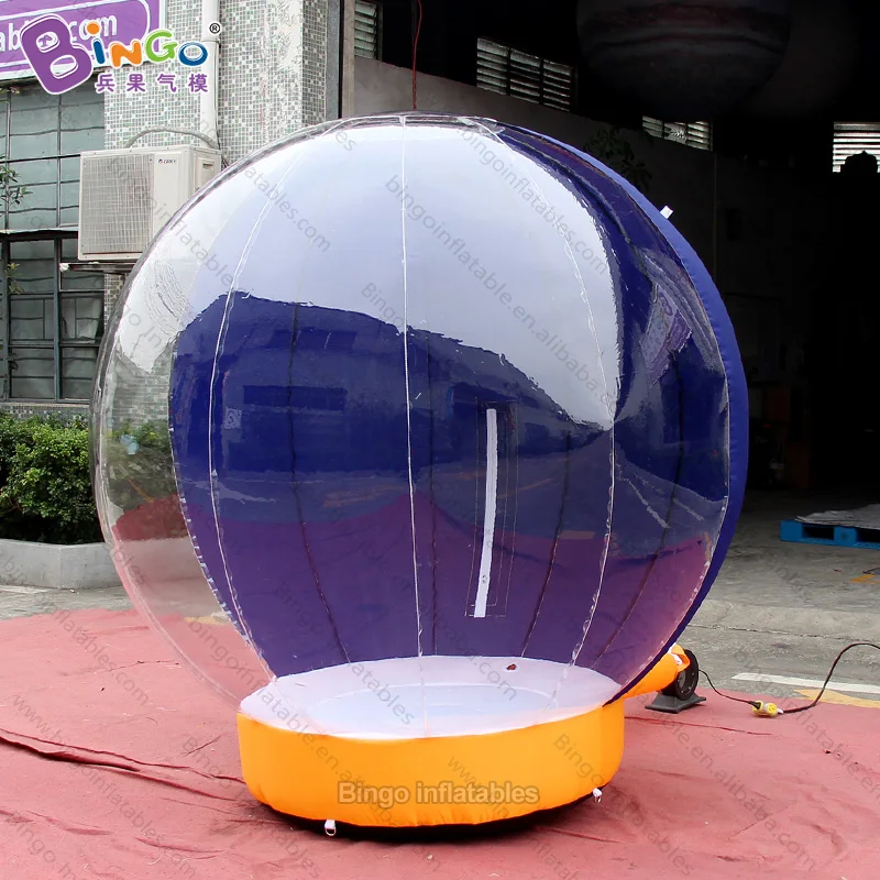 Hand-Made 2 meters high inflatable bubble ball for decoration / Exquisite inflatable christmas snow ball toys