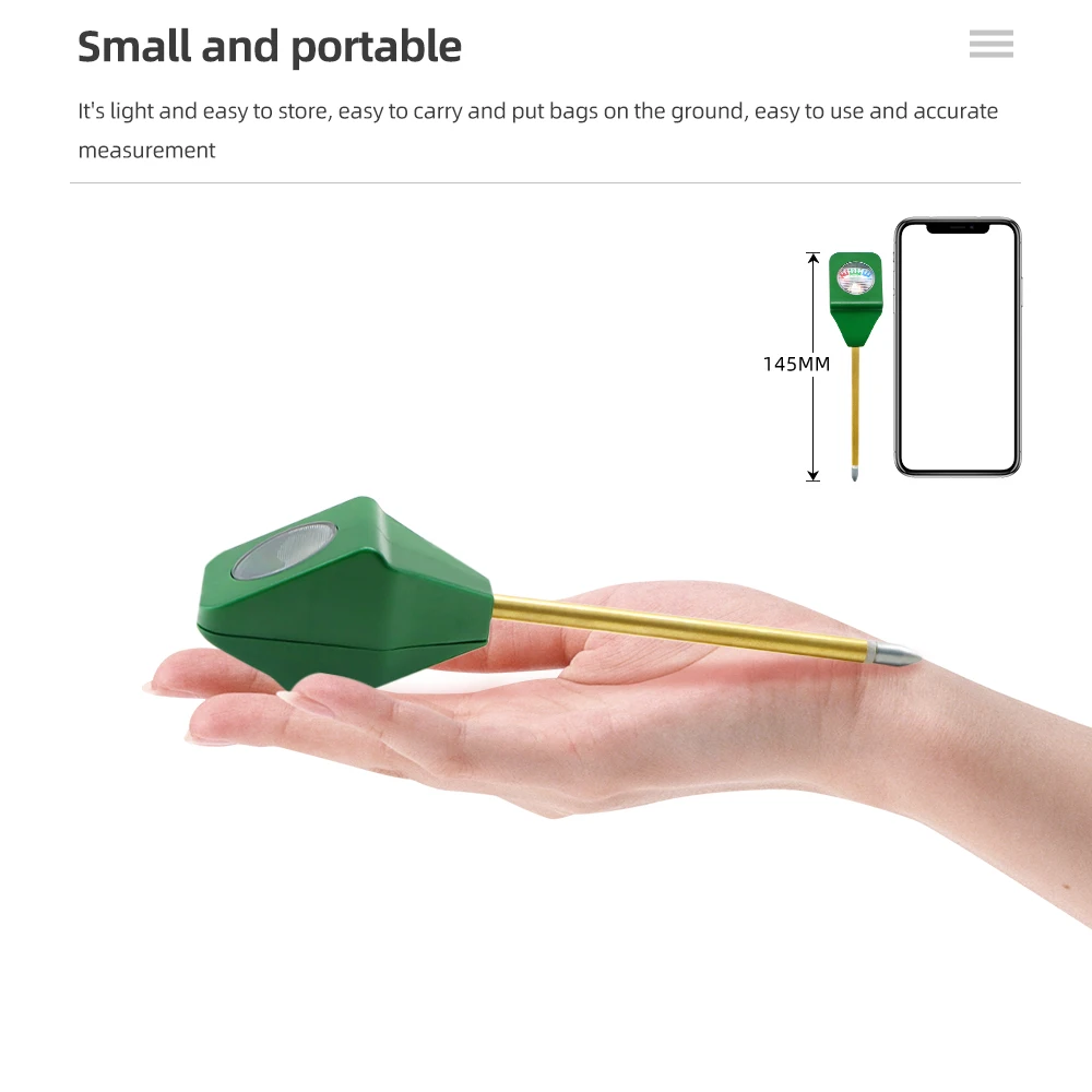 Mini Soil Moisture Meter Moisture Tester Soil Meter Plant Soil Kit Moist Tester Testing Instrument for Gardening Plants Farming