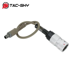 TAC-SKY Compatible Invisio v60 Link Cable V60 Plug to 6-Pin Plug Adapter