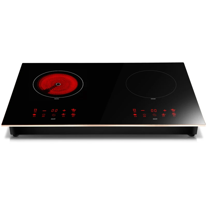 

Embedded Induction Cooker Smart Home Double-head Electric Ceramic Stove Desktop Double Stove Induction Cooker Stir Fry