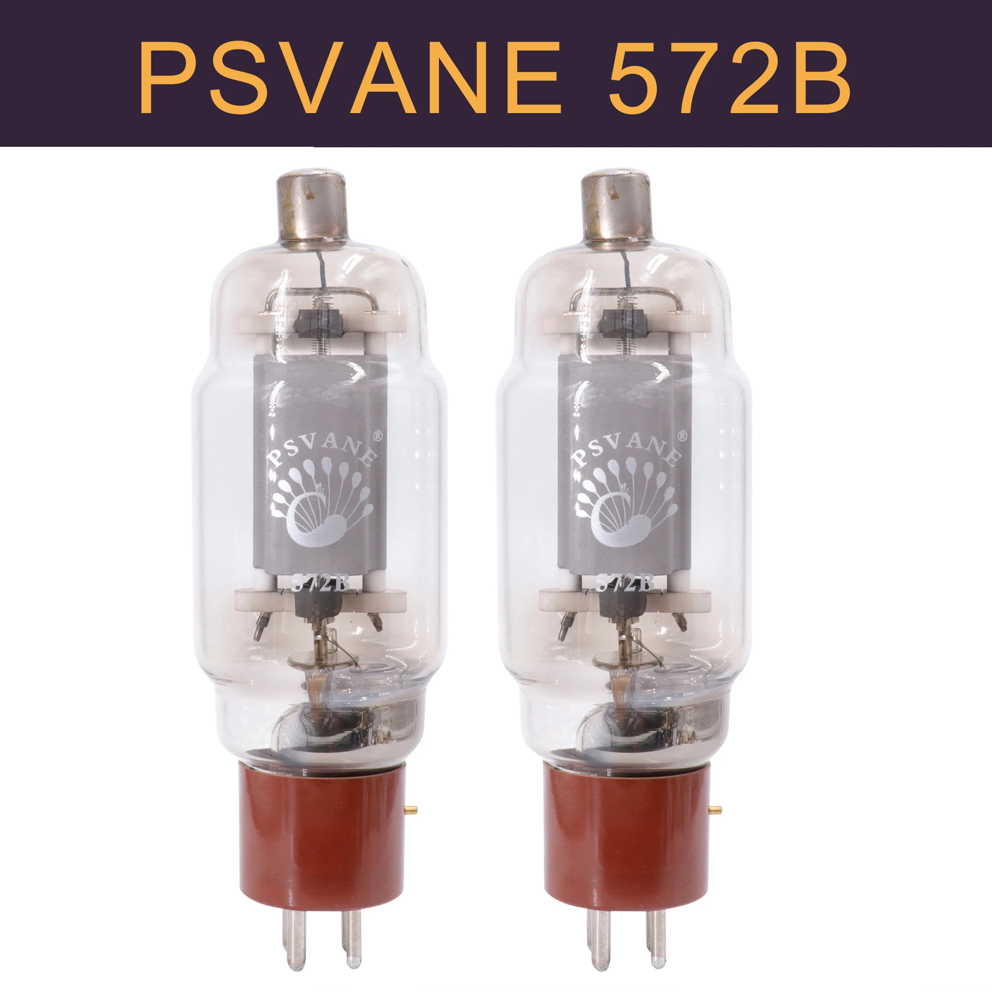 2pcs PSVANE 572B Electron Tube Vacuum Tubes Radio Valve For Amplifier Brand New