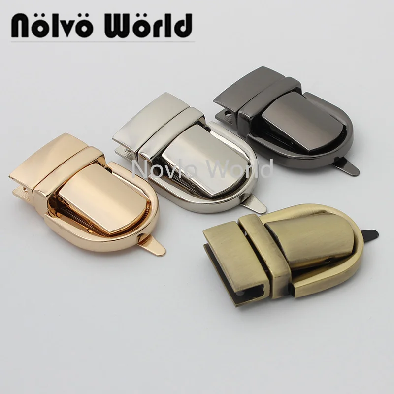 Nolvo World 2-10 pieces 5 colors 44*31mm press lock wholesale push bag lock cheap bag lock