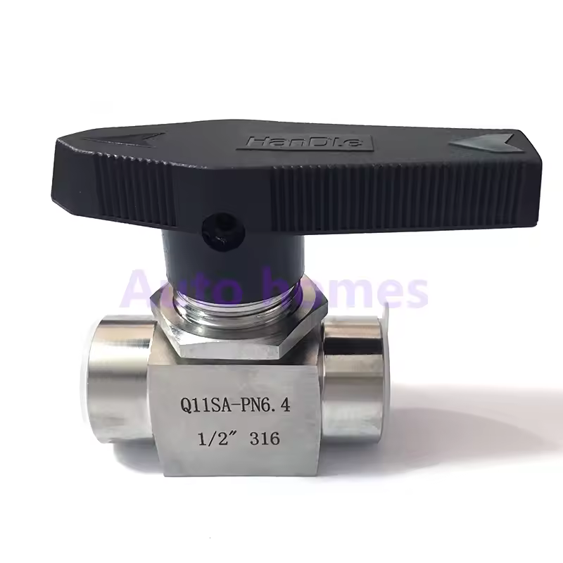 Stainless steel SS304 high pressure high temperature 2 way ball valve 1/8" 1/4" 3/8" 1/2" 3/4" 1" inch female thread