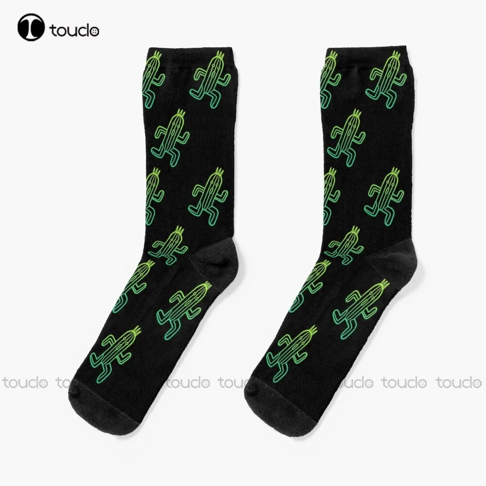 

Final Fantasy - Cactuar Socks Mens White Socks Personalized Custom Unisex Adult Teen Youth Socks Halloween Christmas Gift