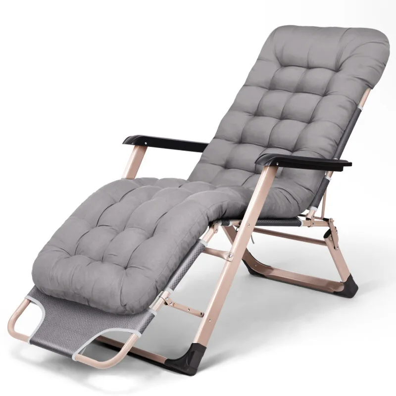 Multifunctional Folding Bed Recliner Lunch Break Bed Chair Office Lazy Back Beach Chair Portable Camping Bed