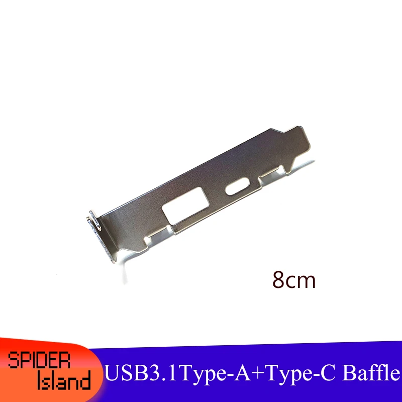 

Desktop Pci-e to USB3.1 Expansion Card Baffle 10Gbps USB3.1Type-A + Type-C USB 3.1 Card 1U Bracket 8CM