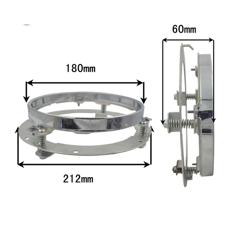 7 Inch Round LED Headlight Mounting Bracket Ring For Jeep Wrangler JK Land Rover Defender For Harley Motorcycle 7' Bracket