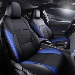 Full Set Customized Faux Leather Car Seat Covers Set Interior Cushion Protector Accessories For Toyota CHR C-HR 2016-2023