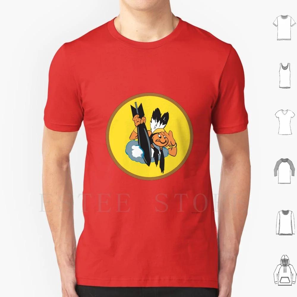 462nd Squadron Vintage Military Emblem Wwii T Shirt Cotton Men DIY Print Fighter Ace Squadron Fighter Fighter Fighters