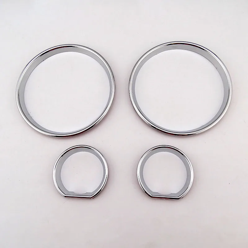 4pcs ABS Chrome Dashboard Bezel Trim Rings for BMW E32 E34 5/7 Series M5 Gauge Cluster Dial Dash Cover view 3