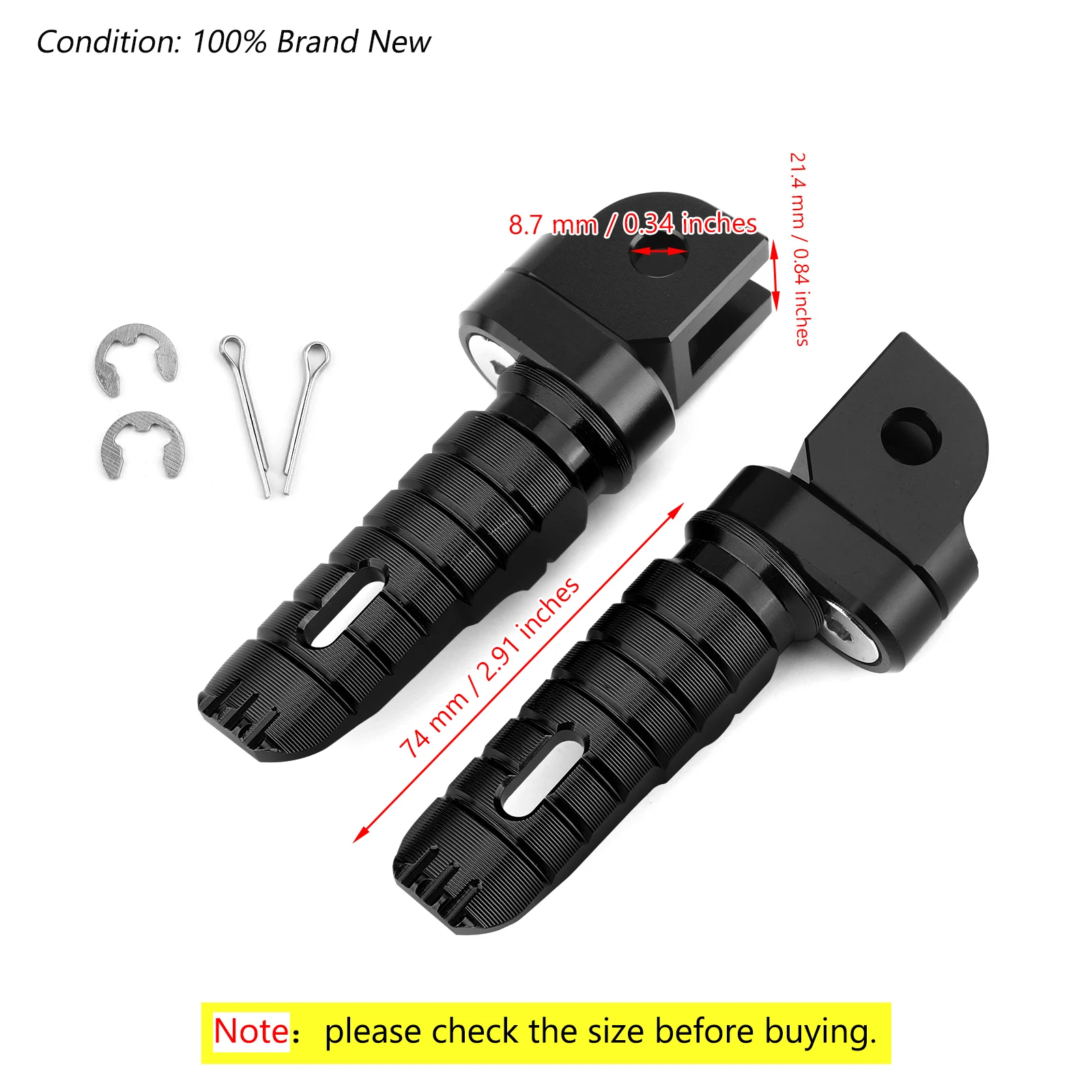 Artudatech Front Footrests Foot Peg for HONDA CBR250RR CBR1000RR CBR 250 1000 RR CB600F CB 1100 RS SX - Image 2