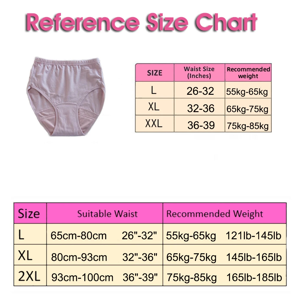 Women Panties Comfortable Underwear Briefs Panty Incontinence Nursing Panties