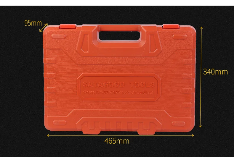 Factory Direct Car Repair Kit 121 Sets of Socket Wrench Combination Tools Hardware Toolbox