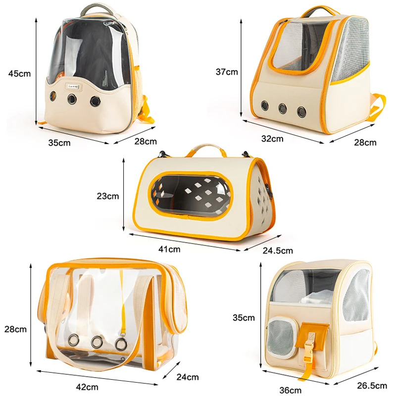 Portable Pet Dog Carrier Bag Cat Backpack Travel Double Shoulder Bag Space Capsule Carriers for Small Pet Handbag Cat Carrying