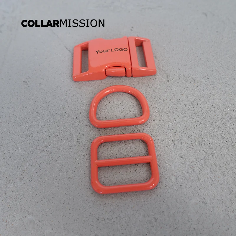 

10pcs/lot(metal buckle+adjust buckle+D ring /set) 20mm and 25mm,We provide laser engraving service customize LOGO 7 colour