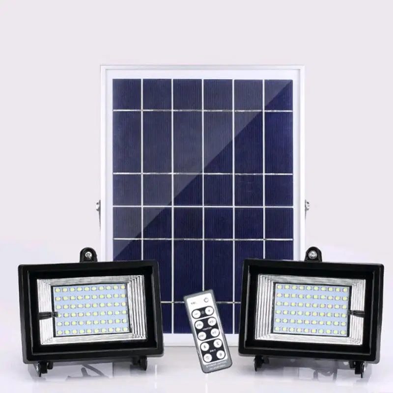 

3PCS 30led 60led 80led 100led Solar Power LED Flood Light Solar Panel +2PCS Led Flood Lamp Solar LED Outdoor Garden Lighting