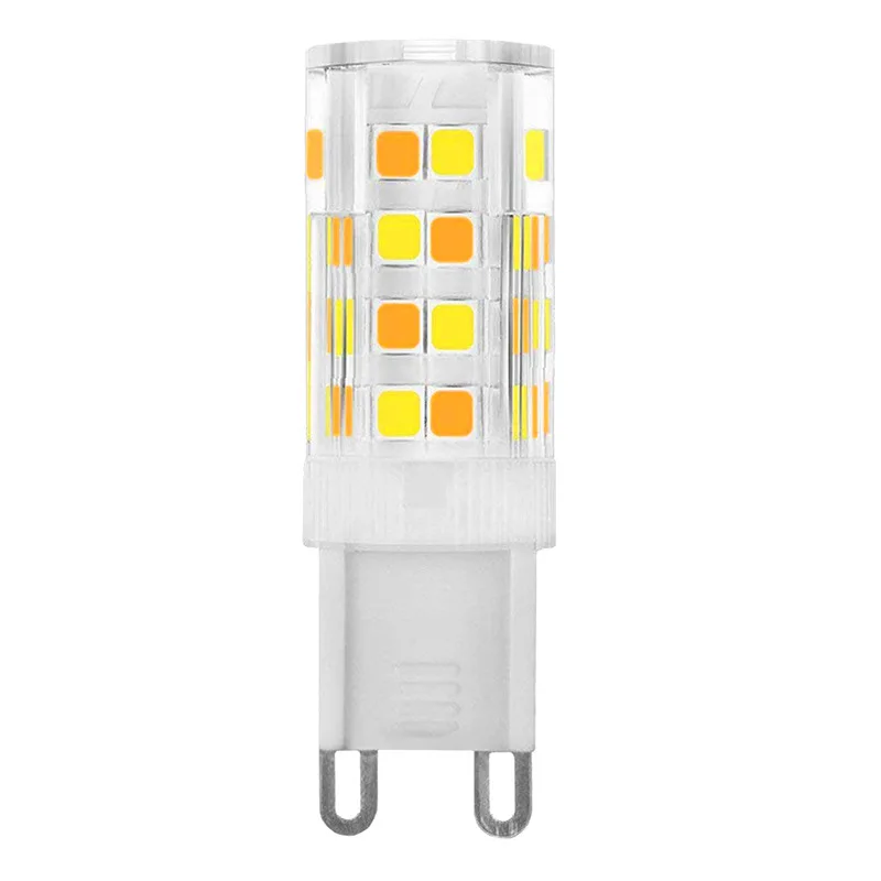 

5PCS 220V Warm White Tri-color Dimming 5W G9 LED 52pcs SMD2835 SMD Highlight Ceramic Small Corn Lamp