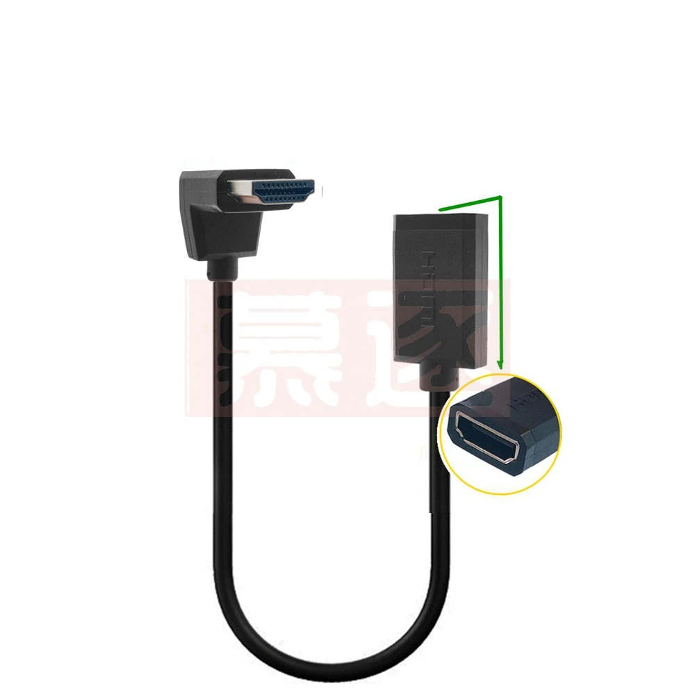 OD 3,0 ملم فائق النعومة HDMI-متوافق مع 2,0 مهبللينز zu HDMI Weibliche Dünne Kabel 2k 4k hd @ 60 هرتز ليكتير-ge الوزن Tragbare 0,3 M 0،