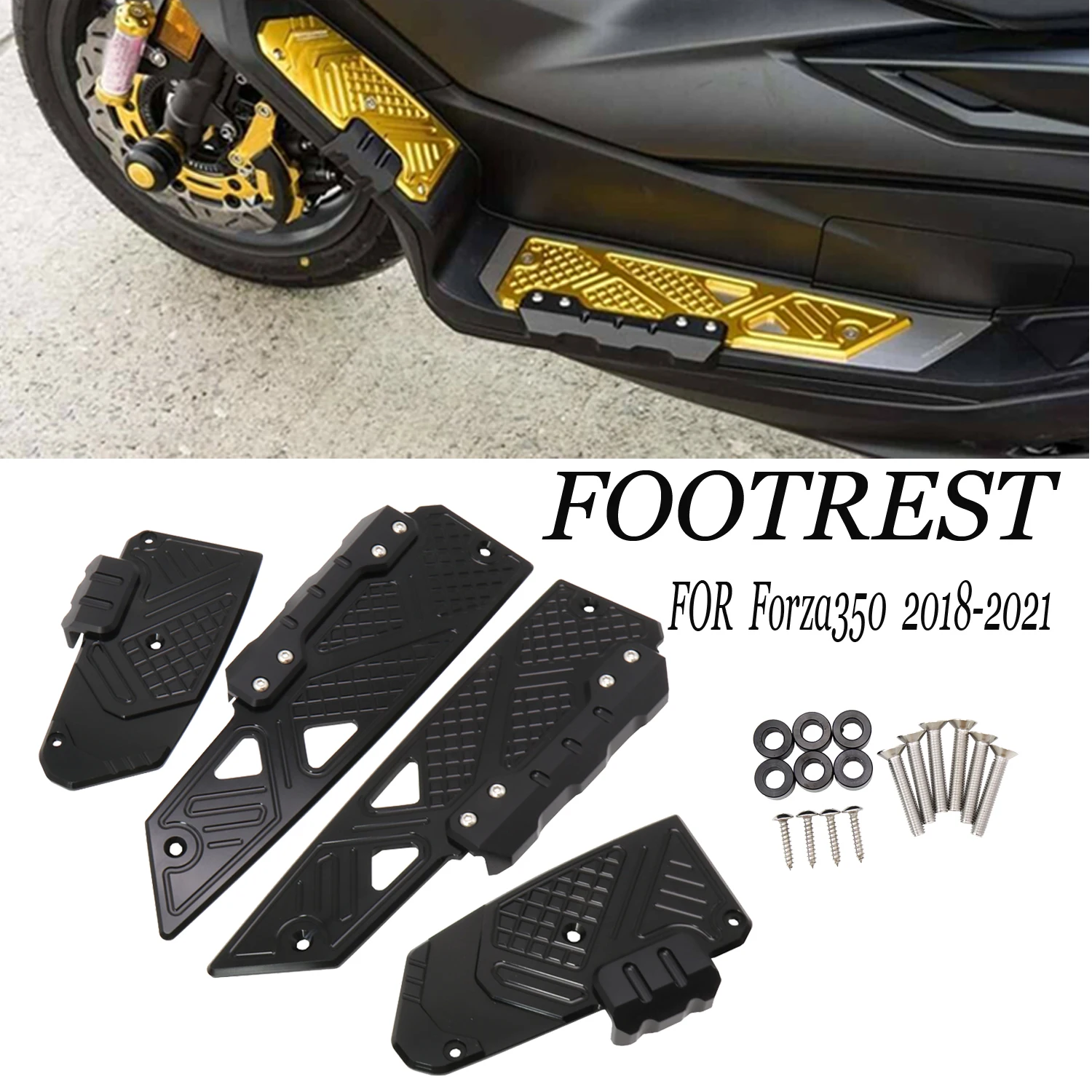 

NEW Motorcycle For HONDA FOR NSS350 NSS350 2021 2020 2019 2018 Front and Rear Footrest Foot350 NSS350 2018-2021 2020 2019