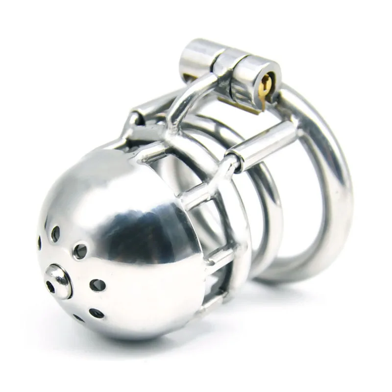 BLACKOUT New Arrival 316 Stainless Steel Male Through Hole PA Chastity Device Penis Ring Cock Cage Adult Sex Toys \