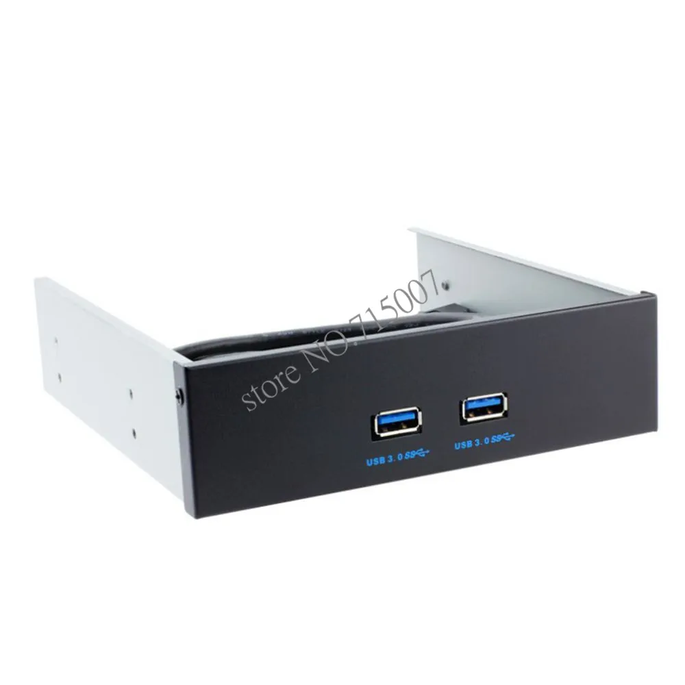 

Высокоскоростной ПК 5.25 Zoll Floppy Bay Stick USB 3,0 Концентратор Передняя панель Компьютерный интерфейс 2-портовый интерфейс USB 3,0