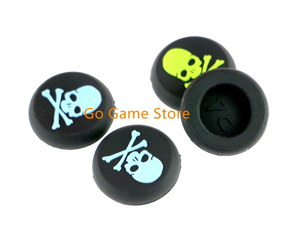 10pcs/lot For ps3 PS4 xbox360 xbox one Skull Head Silicone Thumb Grip Joystick Cap