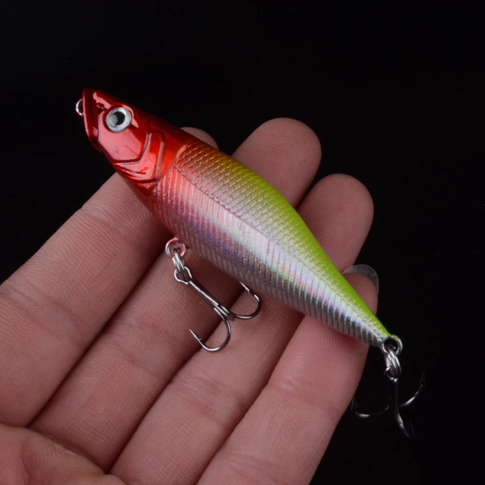 1PC Minnow Fishing Lures 7cm 6.7g Popper Bait Hard Artificial Bait Topwater Crankbait t Wobblers pike perch Fishing Tackle Pesca