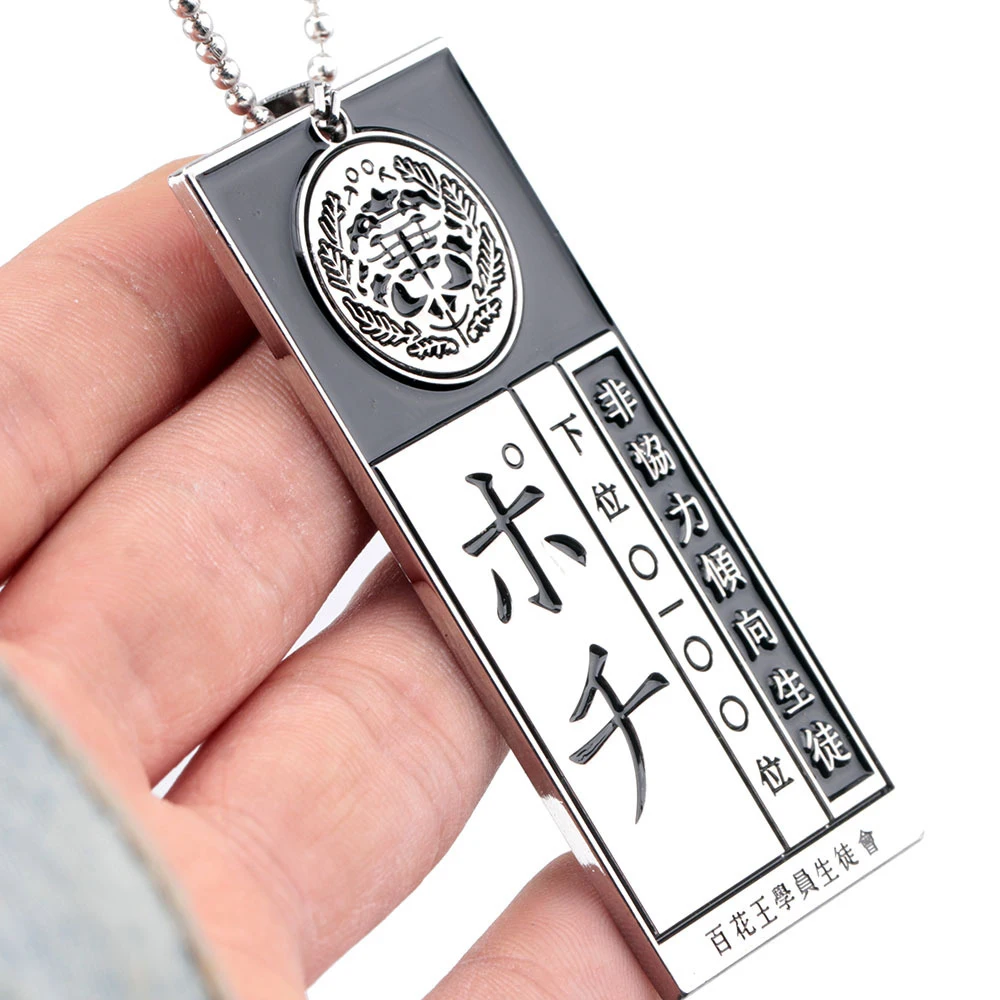 Anime Kakegurui Compulsive Gambler Yumeko Jabami Necklace All Metal Pendant Chain Choker Necklaces Charm Gifts Jewelry collares