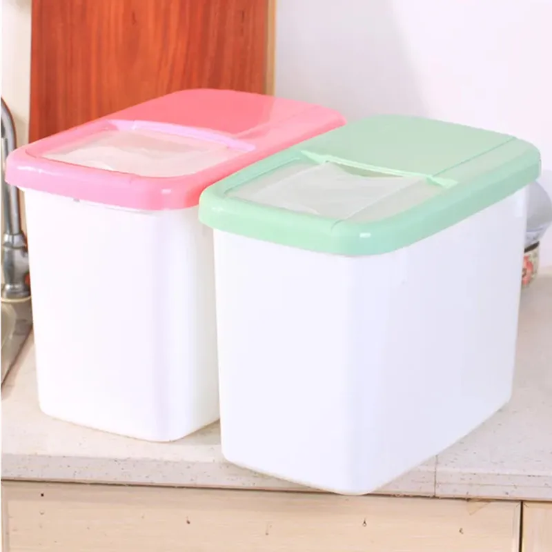 Cereal Disp Rice bucket Home Division seal Insect and moisture proof kitchen Rice storage box Whole grain storage Dispenser