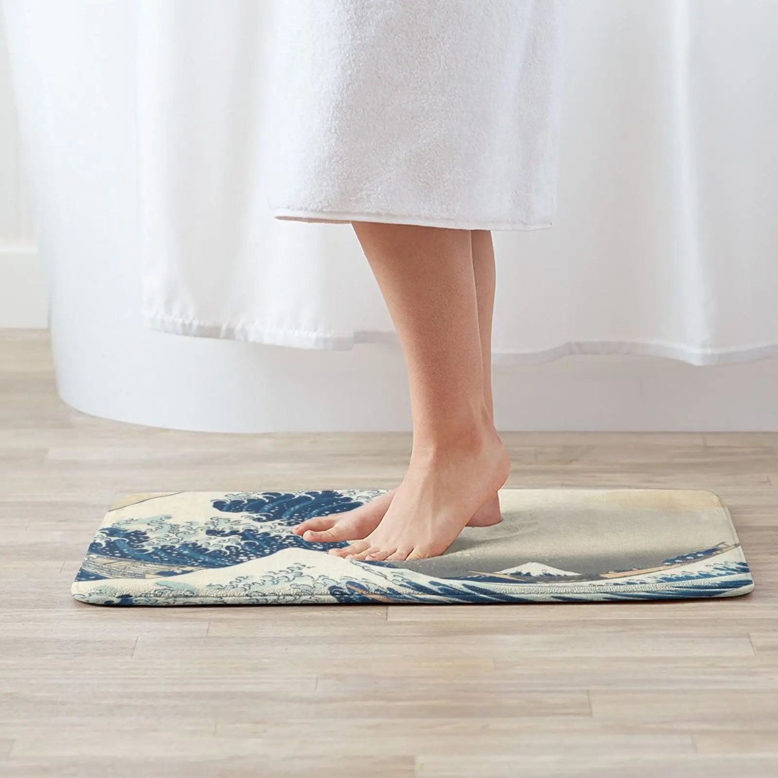 The Great Wave Of Kanagawa Mat Rug Carpet Anti-Slip Floor Mats Bedroom Carpet Wave Board Japan Japanese Tsunami Kanagawa Water