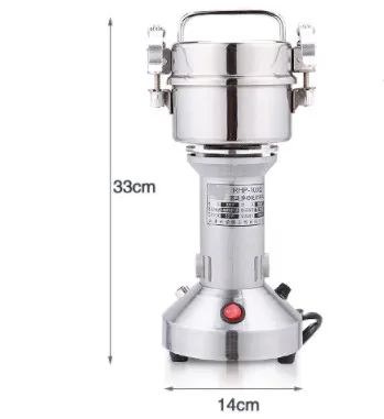 100g เครื่องบดยาจีนไฟฟ้าสแตนเลส pulverizer superfine ผง