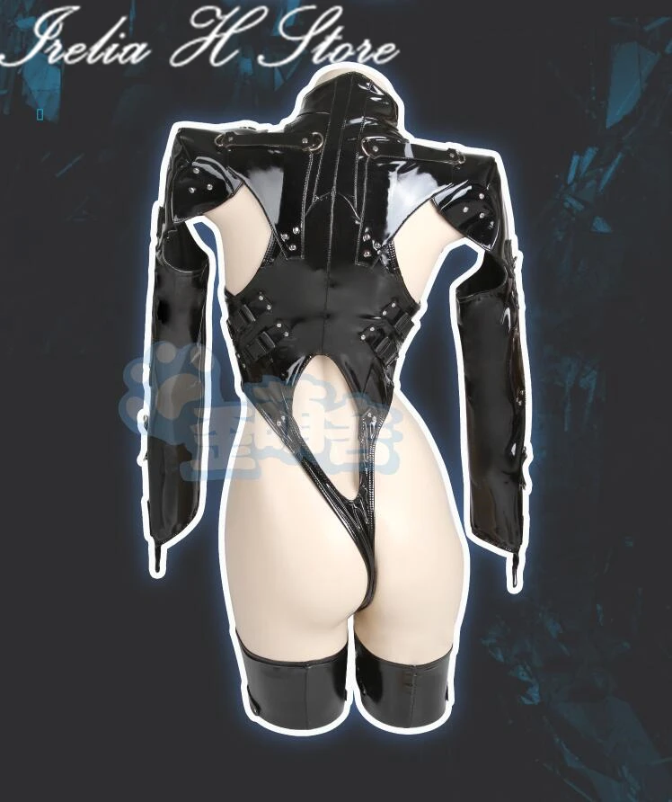 Irelia H Store Dark Dynasty Combat suit Leather Sexy Cosplay Costume Private Photo Shoot sexy lingeris image 3