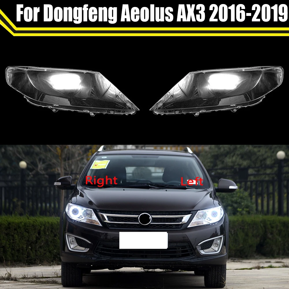 

Car Headlight Cover For Dongfeng Aeolus AX3 2016 2017 2019 Headlamp Lampshade Lampcover Head Lamp Light Covers Clear Lens Shell