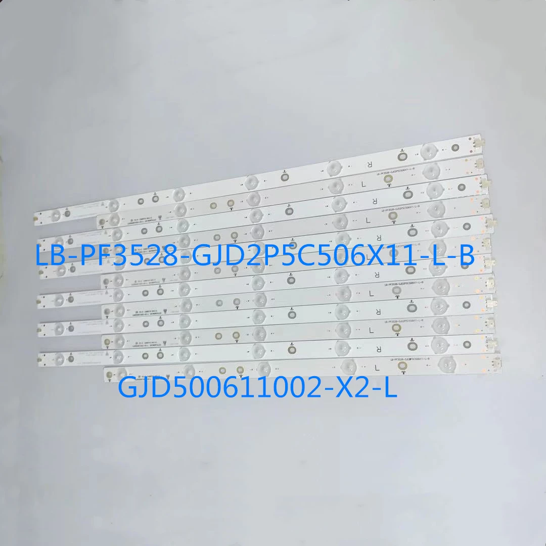 

12pcs Led backlight FOR AOC LE50D1452 T5002S 50PFF3655/T3 LD50V02S LB-PF3528-GJD2P5C506X11-R/L/H/B 6leds+5leds LE50D6660/80