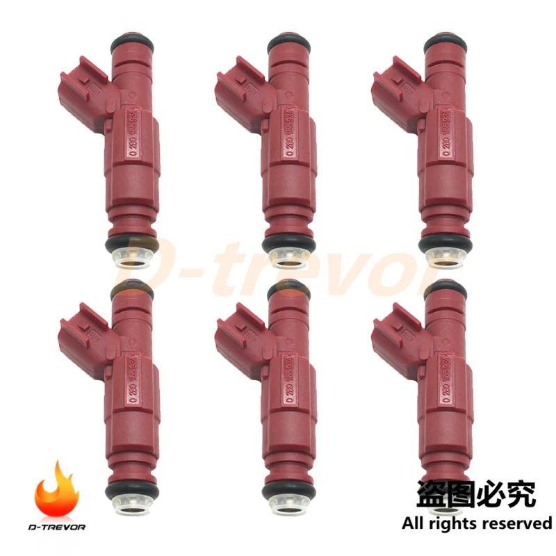 

6PCS Fuel Injector 0280155934 53031740AA for Dodge Dakota Durango Ram 1500 2500 3500 Van 5.9L