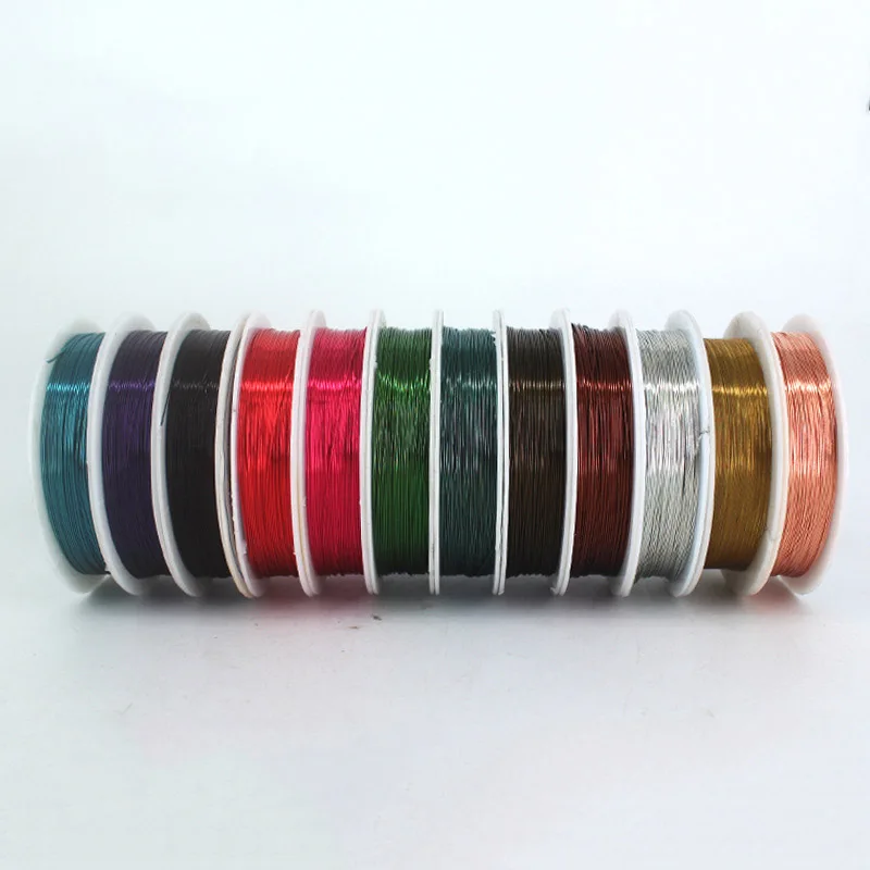 0.25/0.3/0.4/0.5/0.6/0.8/1.0mm Copper Wire /line/cord Craft Beading DIY for Jewelry Making Bracelet Long-lasting Fixed Color