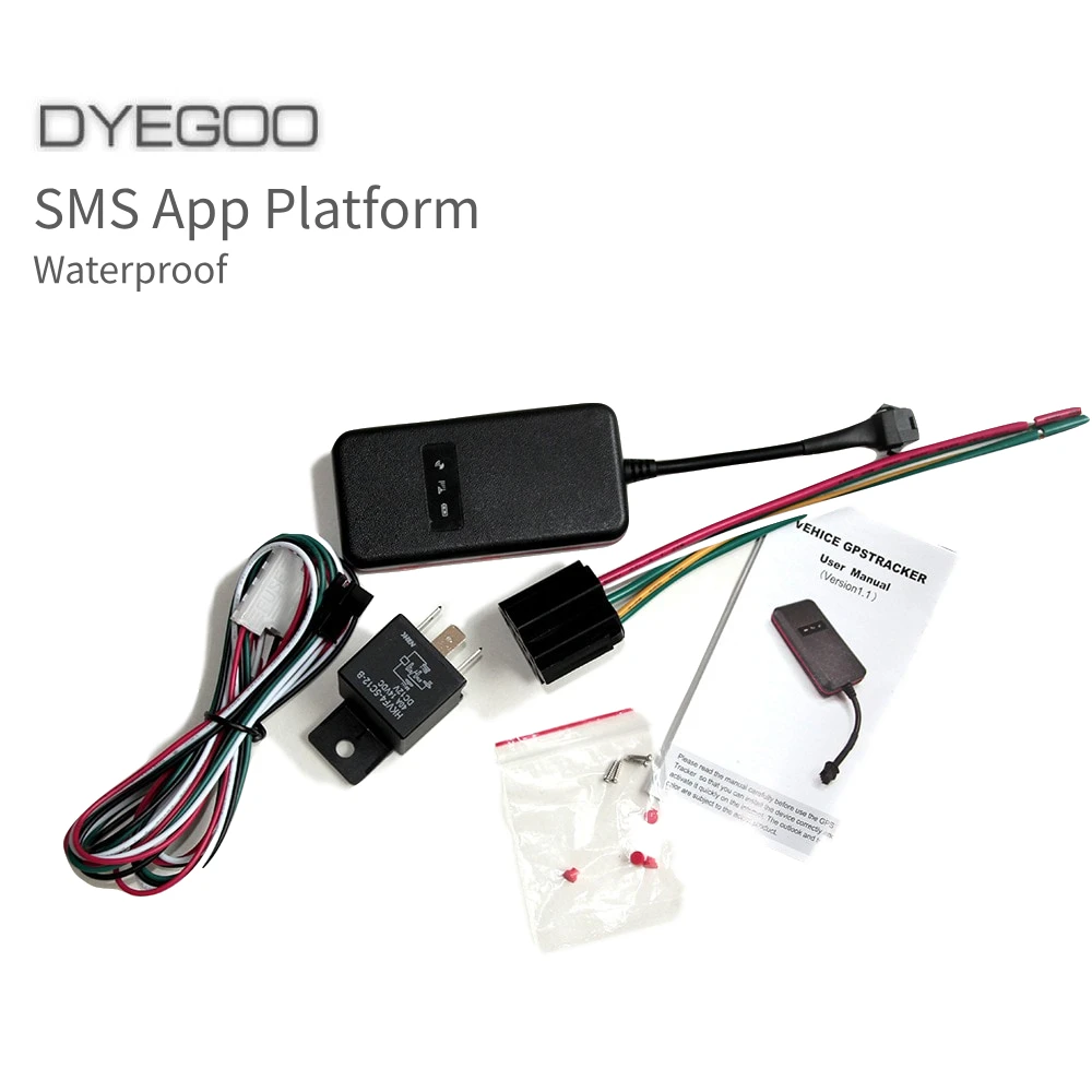 DYEGOO GT003 Gsm gps tracker for car alarm Vehicle tracker spy gadgets  Motorcycle locator with tracking software9583