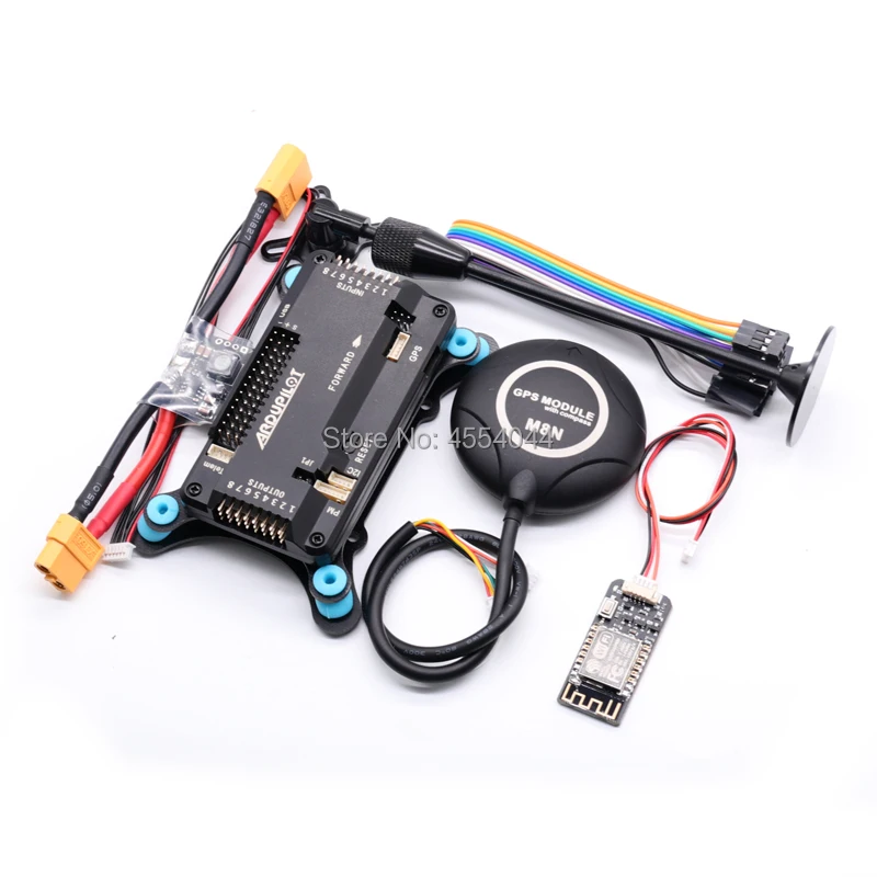 APM2.8 APM 2.8 flight controller Ardupilot+Wifi Radio Telemetry Module+M8N GPS built-in compass +gps stand+shock absorber