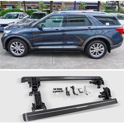 Electric Motor Automatic Switch Closed Running Boards For Ford Explorer 2020 2021 2022 Side Step Bar Pedals Nerf Bars