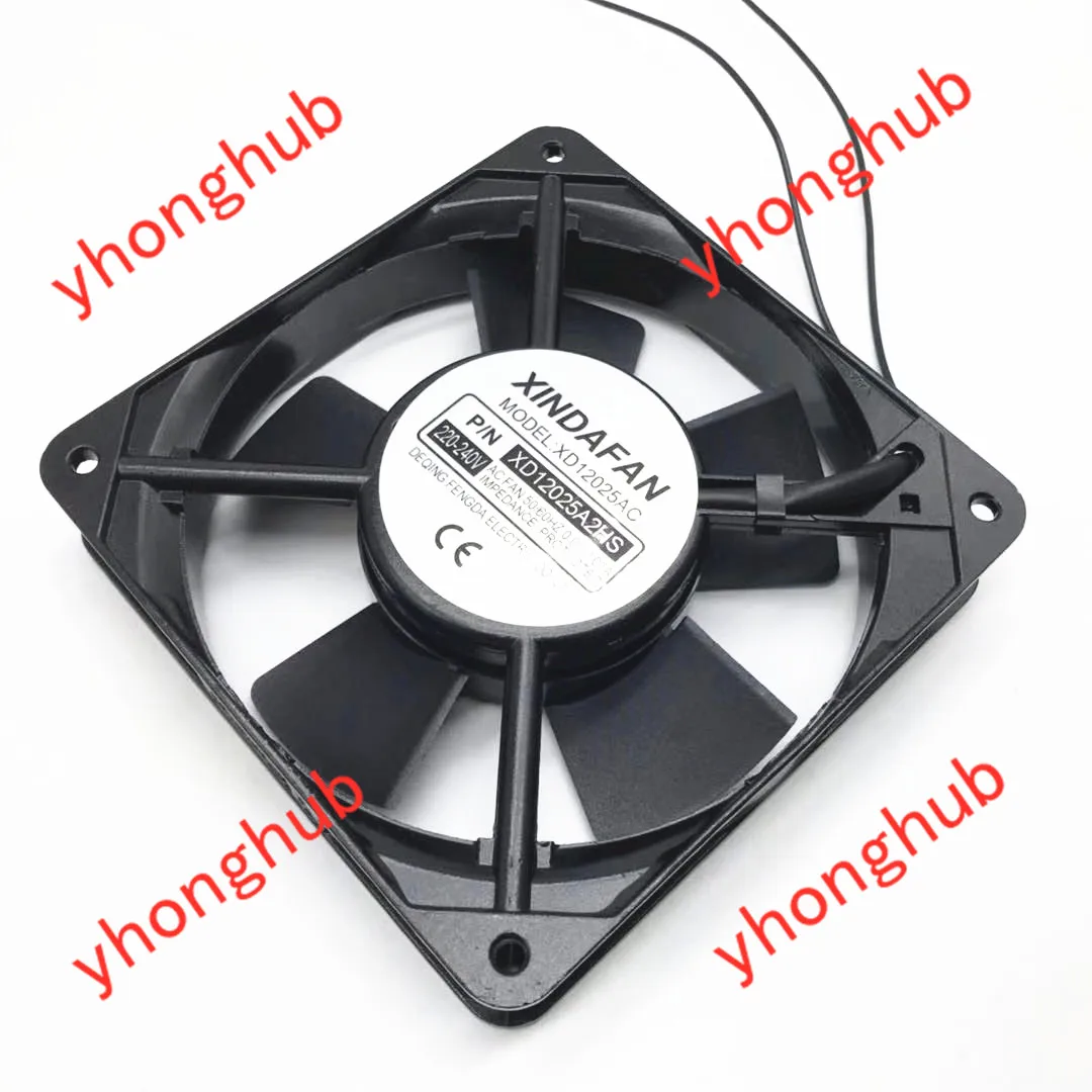 

XINDAFAN XD12025AC AC 240V 0.08A 120x120x25mm 2-Wire Server Square Fan