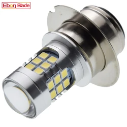 1Pc 6V 12V Non Polartiy P36D 30SMD Motorcycle LED Headlight Bulb Hi/Lo Beam Scooter Motorbike Lamp Car DRL Fog Light White 6000K