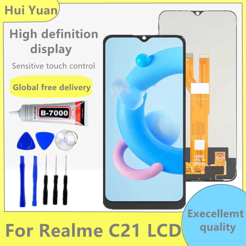 

Original Display Replace 6.5" For Realme C21 RMX3201 LCD Touch Screen Digitizer Assembly RMX3063 RMX3061