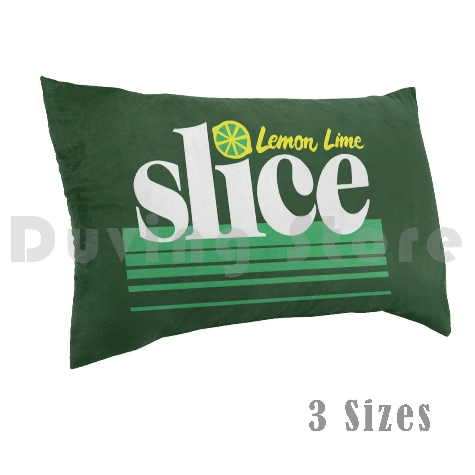 Lemon Lime Slice ( Classic 80s )Pillow case Slice Soda Cola Coke Coca Sprite Drink Food Cold Ice