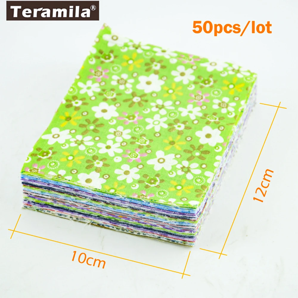 Cotton Fabric Charm Packs 50pieces 10cmx12cm Fabric Stash  Patchwork Fabric Quilting Tilda No Repeat Design Tissue Fat Quarter